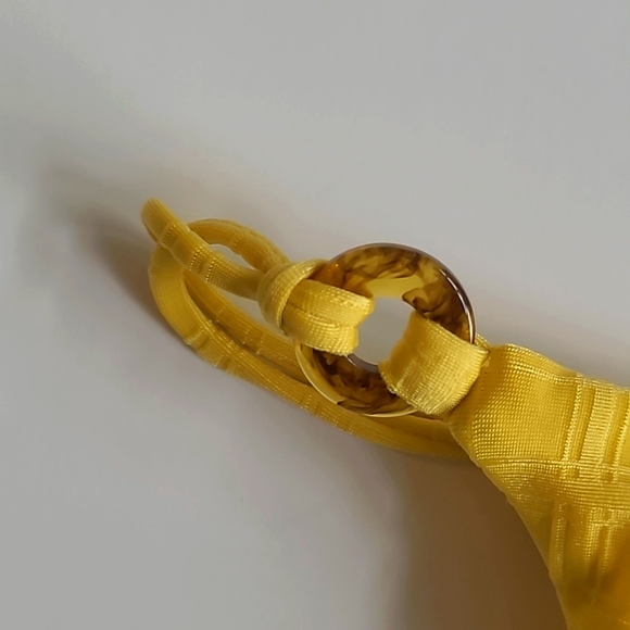 Fella Yellow Citrus Tile Bikini Top NWT - Picture 3 of 4